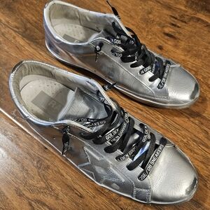 Golden Goose Limited Edition Superstar Sneakers in Silver | S44